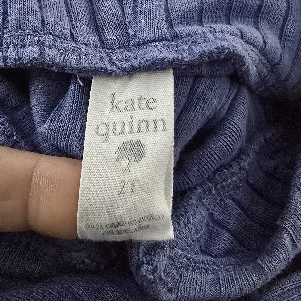 Kate Quinn Toddler Kids Blue Ribbed Short Sleeve Hooded Shirt Size 2T - Picture 3 of 3